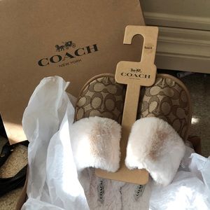 Coach slippers